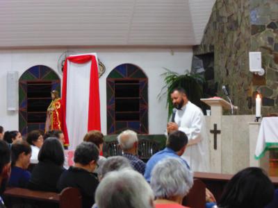 Dezenas de fiÃ©is participaram do 1Âº dia do TrÃ­duo em louvor ao Senhor Bom Jesus em Campo Mendes