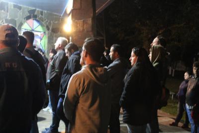 Dezenas de FiÃ©is participaram da Missa dos Romeiros em Campo Mendes