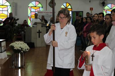 Bispo Dom Amilton Presidiu a Missa das CrianÃ§as em louvor ao Bom Jesus em Campo Mendes