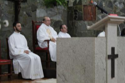 Bispo Dom Amilton Presidiu a Missa das CrianÃ§as em louvor ao Bom Jesus em Campo Mendes