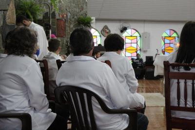Bispo Dom Amilton Presidiu a Missa das CrianÃ§as em louvor ao Bom Jesus em Campo Mendes