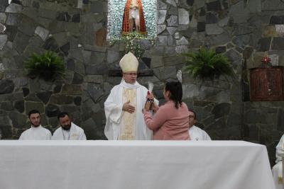 Bispo Dom Amilton Presidiu a Missa das CrianÃ§as em louvor ao Bom Jesus em Campo Mendes