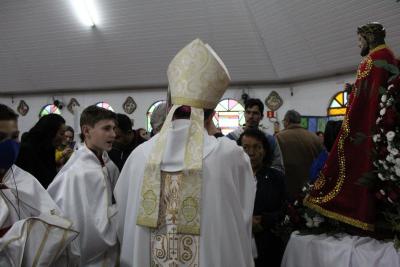 Bispo Dom Amilton Presidiu a Missa das CrianÃ§as em louvor ao Bom Jesus em Campo Mendes
