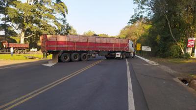 Laranjeiras: Morador do Rio Laranjeiras morre após acidente entre motocicleta e carreta na BR 277 