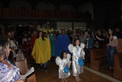 Com ParticipaÃ§Ã£o Da RCC e CTG EstÃ¢ncia do IguaÃ§u aconteceu o 4Âº dia da Novena da Padroeira em Laranjeiras do Sul