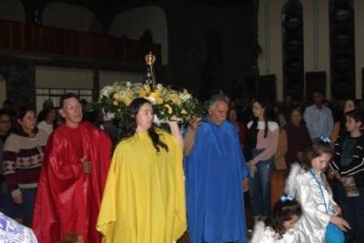 Com ParticipaÃ§Ã£o Da RCC e CTG EstÃ¢ncia do IguaÃ§u aconteceu o 4Âº dia da Novena da Padroeira em Laranjeiras do Sul