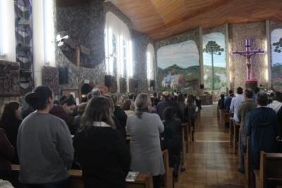 Com ParticipaÃ§Ã£o Da RCC e CTG EstÃ¢ncia do IguaÃ§u aconteceu o 4Âº dia da Novena da Padroeira em Laranjeiras do Sul