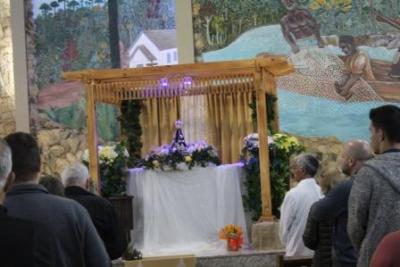 Com ParticipaÃ§Ã£o Da RCC e CTG EstÃ¢ncia do IguaÃ§u aconteceu o 4Âº dia da Novena da Padroeira em Laranjeiras do Sul