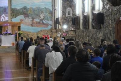Com ParticipaÃ§Ã£o Da RCC e CTG EstÃ¢ncia do IguaÃ§u aconteceu o 4Âº dia da Novena da Padroeira em Laranjeiras do Sul