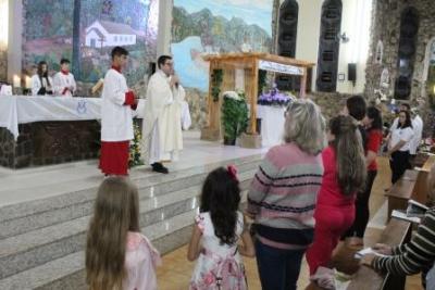 Devotos de Nossa Senhora Aparecida lotaram o SantuÃ¡rio para o 6Âº dia da Novena da Padroeira