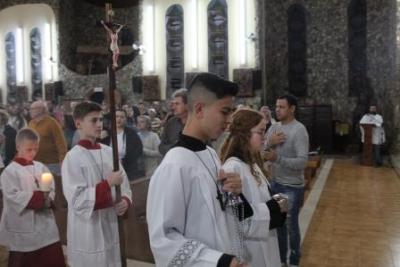 Com a participaÃ§Ã£o da secretaria de SaÃºde em alusÃ£o ao outubro rosa aconteceu o 7Âº dia da Novena da Padroeira em Laranjeiras do Sul