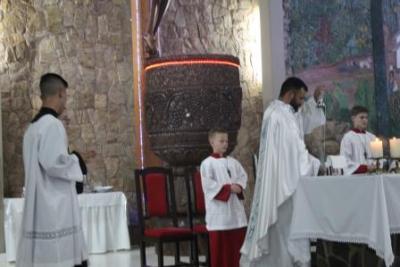 Com a participaÃ§Ã£o da secretaria de SaÃºde em alusÃ£o ao outubro rosa aconteceu o 7Âº dia da Novena da Padroeira em Laranjeiras do Sul