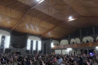 Com a participaÃ§Ã£o da secretaria de SaÃºde em alusÃ£o ao outubro rosa aconteceu o 7Âº dia da Novena da Padroeira em Laranjeiras do Sul