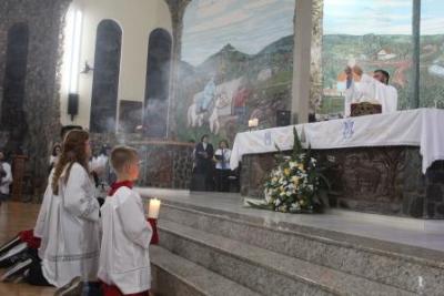 Com a participaÃ§Ã£o da secretaria de SaÃºde em alusÃ£o ao outubro rosa aconteceu o 7Âº dia da Novena da Padroeira em Laranjeiras do Sul