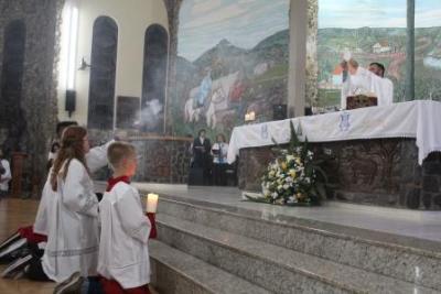 Com a participaÃ§Ã£o da secretaria de SaÃºde em alusÃ£o ao outubro rosa aconteceu o 7Âº dia da Novena da Padroeira em Laranjeiras do Sul