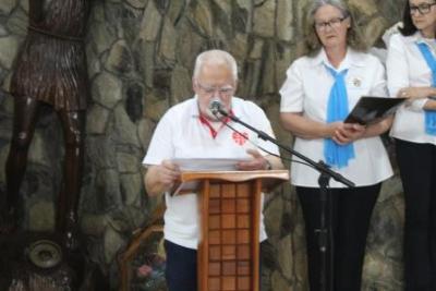 Com a participaÃ§Ã£o da secretaria de SaÃºde em alusÃ£o ao outubro rosa aconteceu o 7Âº dia da Novena da Padroeira em Laranjeiras do Sul