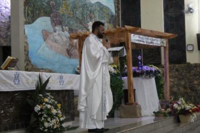 Com a participaÃ§Ã£o da secretaria de SaÃºde em alusÃ£o ao outubro rosa aconteceu o 7Âº dia da Novena da Padroeira em Laranjeiras do Sul