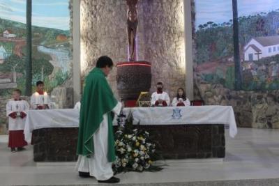 PenÃºltimo dia da Novena da padroeira, em Laranjeiras do Sul, foi marcada pela emoÃ§Ã£o dos devotos