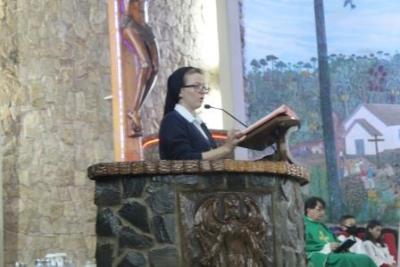 PenÃºltimo dia da Novena da padroeira, em Laranjeiras do Sul, foi marcada pela emoÃ§Ã£o dos devotos
