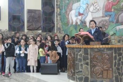 PenÃºltimo dia da Novena da padroeira, em Laranjeiras do Sul, foi marcada pela emoÃ§Ã£o dos devotos