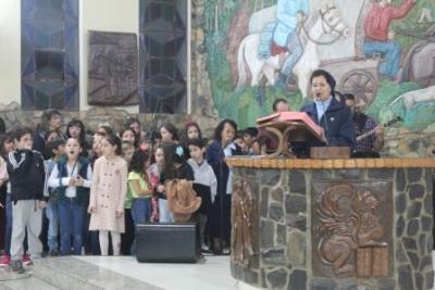 PenÃºltimo dia da Novena da padroeira, em Laranjeiras do Sul, foi marcada pela emoÃ§Ã£o dos devotos