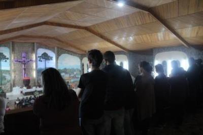 PenÃºltimo dia da Novena da padroeira, em Laranjeiras do Sul, foi marcada pela emoÃ§Ã£o dos devotos
