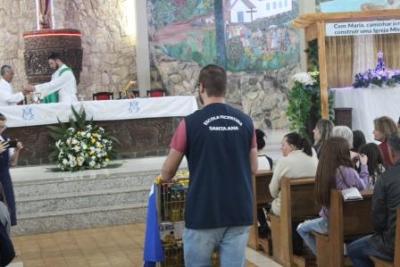 PenÃºltimo dia da Novena da padroeira, em Laranjeiras do Sul, foi marcada pela emoÃ§Ã£o dos devotos