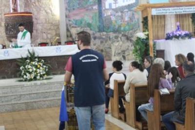 PenÃºltimo dia da Novena da padroeira, em Laranjeiras do Sul, foi marcada pela emoÃ§Ã£o dos devotos