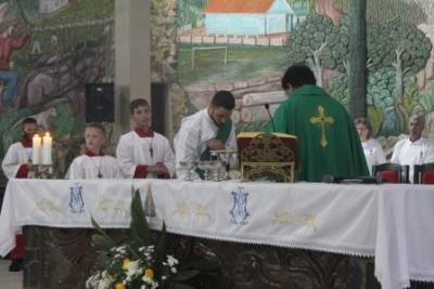 PenÃºltimo dia da Novena da padroeira, em Laranjeiras do Sul, foi marcada pela emoÃ§Ã£o dos devotos