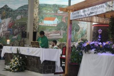 PenÃºltimo dia da Novena da padroeira, em Laranjeiras do Sul, foi marcada pela emoÃ§Ã£o dos devotos