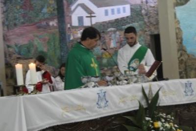 PenÃºltimo dia da Novena da padroeira, em Laranjeiras do Sul, foi marcada pela emoÃ§Ã£o dos devotos