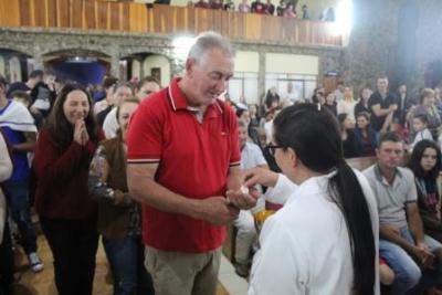 PenÃºltimo dia da Novena da padroeira, em Laranjeiras do Sul, foi marcada pela emoÃ§Ã£o dos devotos