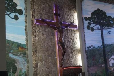 PenÃºltimo dia da Novena da padroeira, em Laranjeiras do Sul, foi marcada pela emoÃ§Ã£o dos devotos