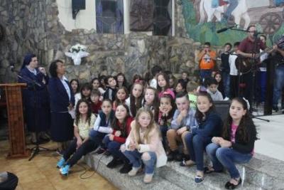 PenÃºltimo dia da Novena da padroeira, em Laranjeiras do Sul, foi marcada pela emoÃ§Ã£o dos devotos