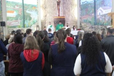 PenÃºltimo dia da Novena da padroeira, em Laranjeiras do Sul, foi marcada pela emoÃ§Ã£o dos devotos