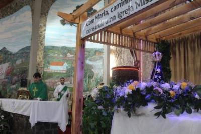 PenÃºltimo dia da Novena da padroeira, em Laranjeiras do Sul, foi marcada pela emoÃ§Ã£o dos devotos