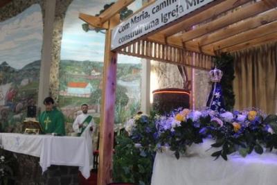 PenÃºltimo dia da Novena da padroeira, em Laranjeiras do Sul, foi marcada pela emoÃ§Ã£o dos devotos
