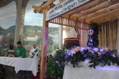 PenÃºltimo dia da Novena da padroeira, em Laranjeiras do Sul, foi marcada pela emoÃ§Ã£o dos devotos