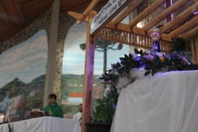 PenÃºltimo dia da Novena da padroeira, em Laranjeiras do Sul, foi marcada pela emoÃ§Ã£o dos devotos