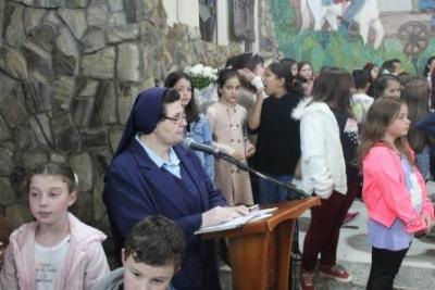 PenÃºltimo dia da Novena da padroeira, em Laranjeiras do Sul, foi marcada pela emoÃ§Ã£o dos devotos