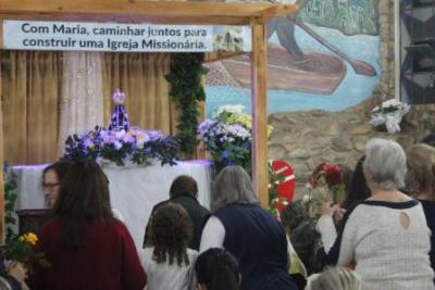 PenÃºltimo dia da Novena da padroeira, em Laranjeiras do Sul, foi marcada pela emoÃ§Ã£o dos devotos