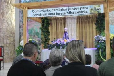 PenÃºltimo dia da Novena da padroeira, em Laranjeiras do Sul, foi marcada pela emoÃ§Ã£o dos devotos