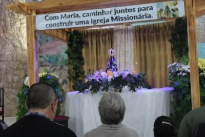 PenÃºltimo dia da Novena da padroeira, em Laranjeiras do Sul, foi marcada pela emoÃ§Ã£o dos devotos