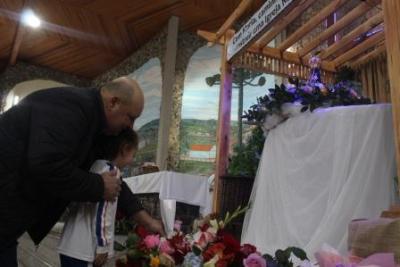 PenÃºltimo dia da Novena da padroeira, em Laranjeiras do Sul, foi marcada pela emoÃ§Ã£o dos devotos