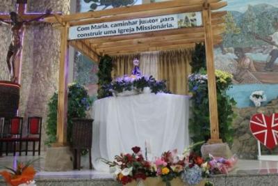 PenÃºltimo dia da Novena da padroeira, em Laranjeiras do Sul, foi marcada pela emoÃ§Ã£o dos devotos