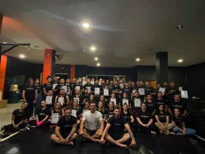 Atletas da Alfa e Omega de Kickboxing de Laranjeiras do Sul sÃ£o graduados