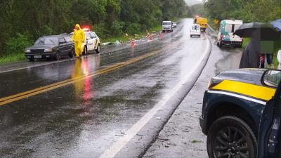 Laranjeiras: Dois acidentes na BR 277 deixa saldo de uma pessoa morta e sete feridas