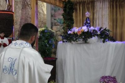 Nem a Chuva atrapalhou a FÃ© dos filhos de Nossa Senhora, que lotaram o SantuÃ¡rio para o Ãºltimo dia da Novena da Padroeira