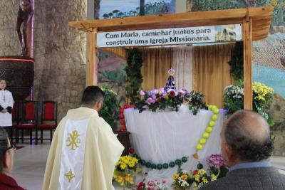 Missa Solene de Aparecida em Laranjeiras do Sul (12/10) teve a participaÃ§Ã£o da RÃ¡dio da FamÃ­lia