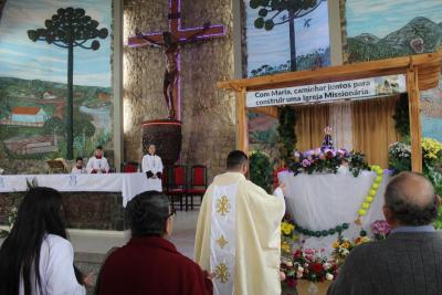 Missa Solene de Aparecida em Laranjeiras do Sul (12/10) teve a participaÃ§Ã£o da RÃ¡dio da FamÃ­lia